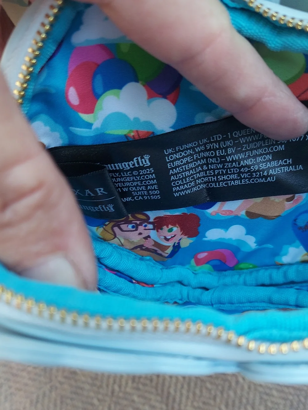 Pixar Carl & Ellie Light Blue Kids Mini Backpack